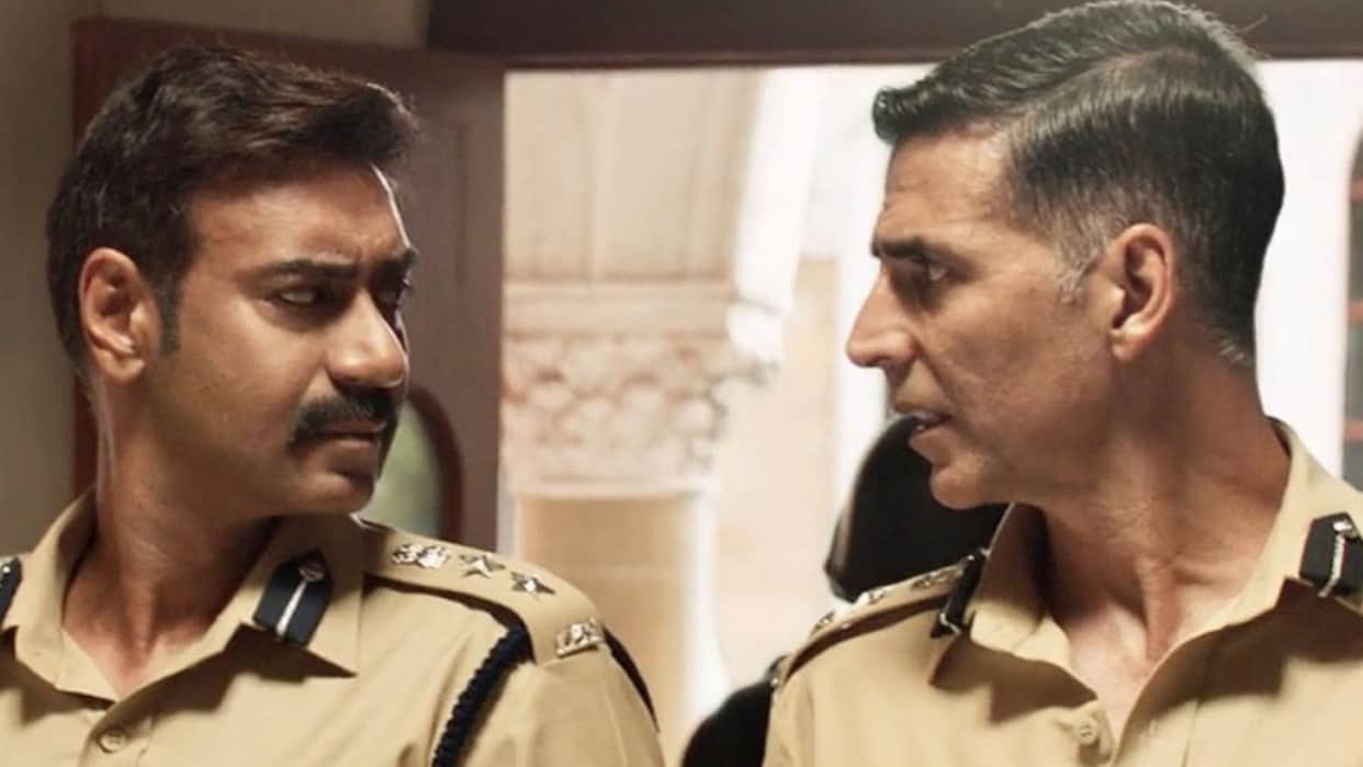 Ajay Devgn pens birthday wish for Welcome 3 star Akshay Kumar shared the photo from the set of Sooryavanshi