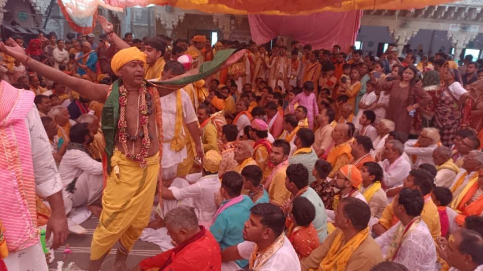 Celebrations are being held in Nand village after incarnation of Shri Krishna in Mathura