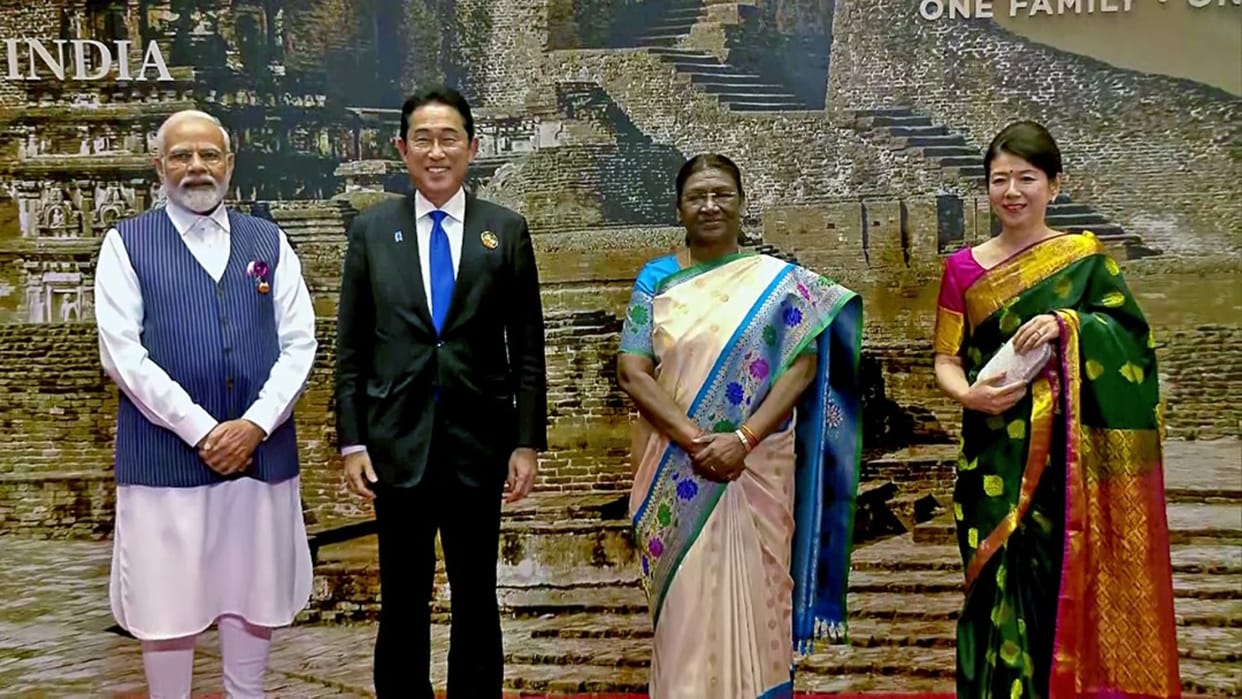 G20 Dinner: magic of Indian Traditional dress, the First Lady of Japan wore a saree; see photos