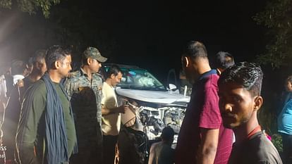 RJD MLA's convoy going to Shraddha program in Jamui collided with each other while trying to save Nilgai