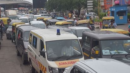 journey from Kuberpur to ISBT took 80 minutes people stuck in traffic