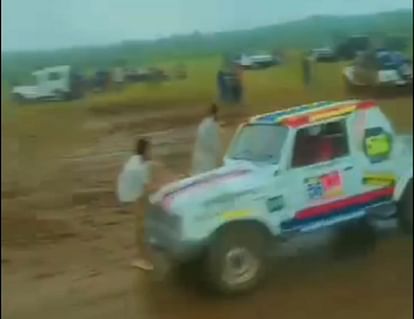 MP News: Minor thrown 10 feet after being hit by sports car in mud rally in Bhopal, serious
