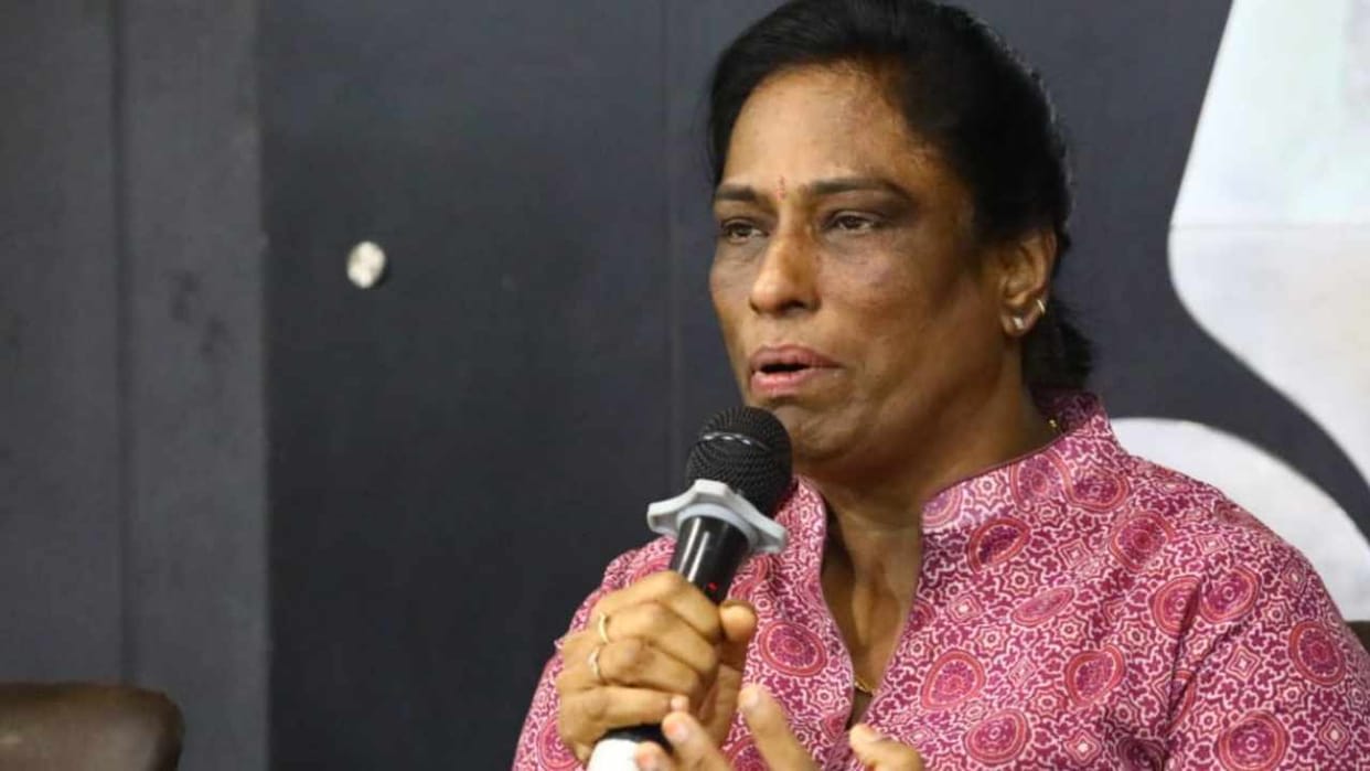 PT Usha held a press conference in Chandigarh