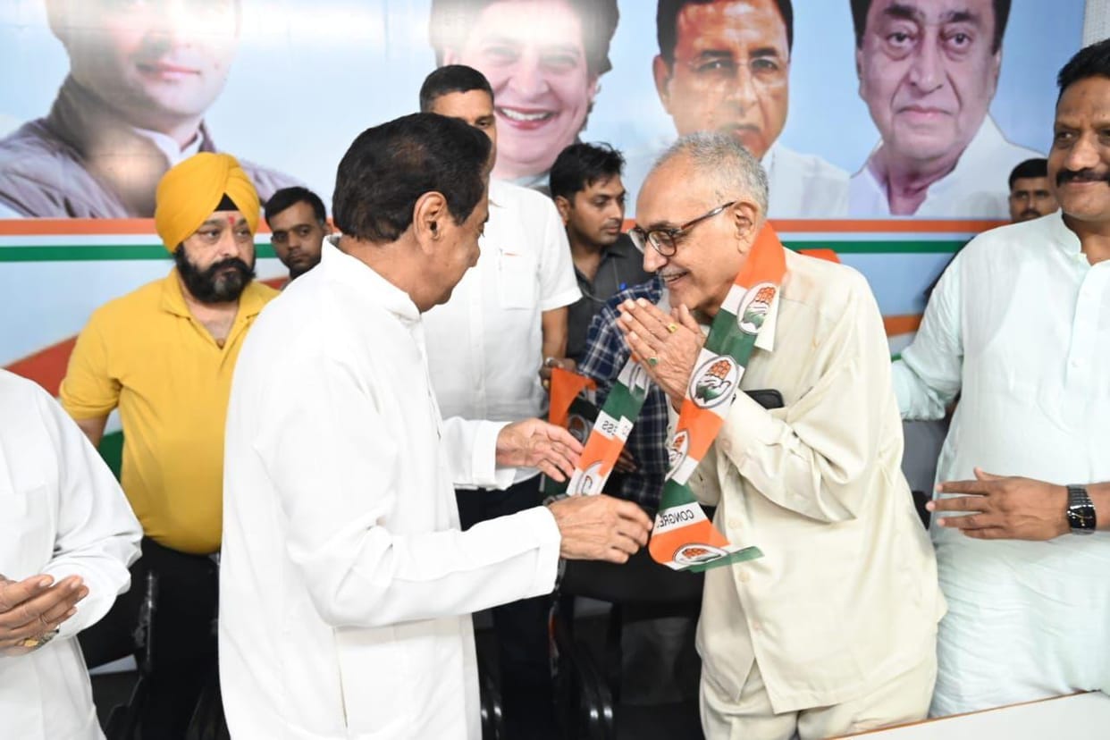 MP News: Former BJP MLA Girija Shankar Sharma joins Congress membership