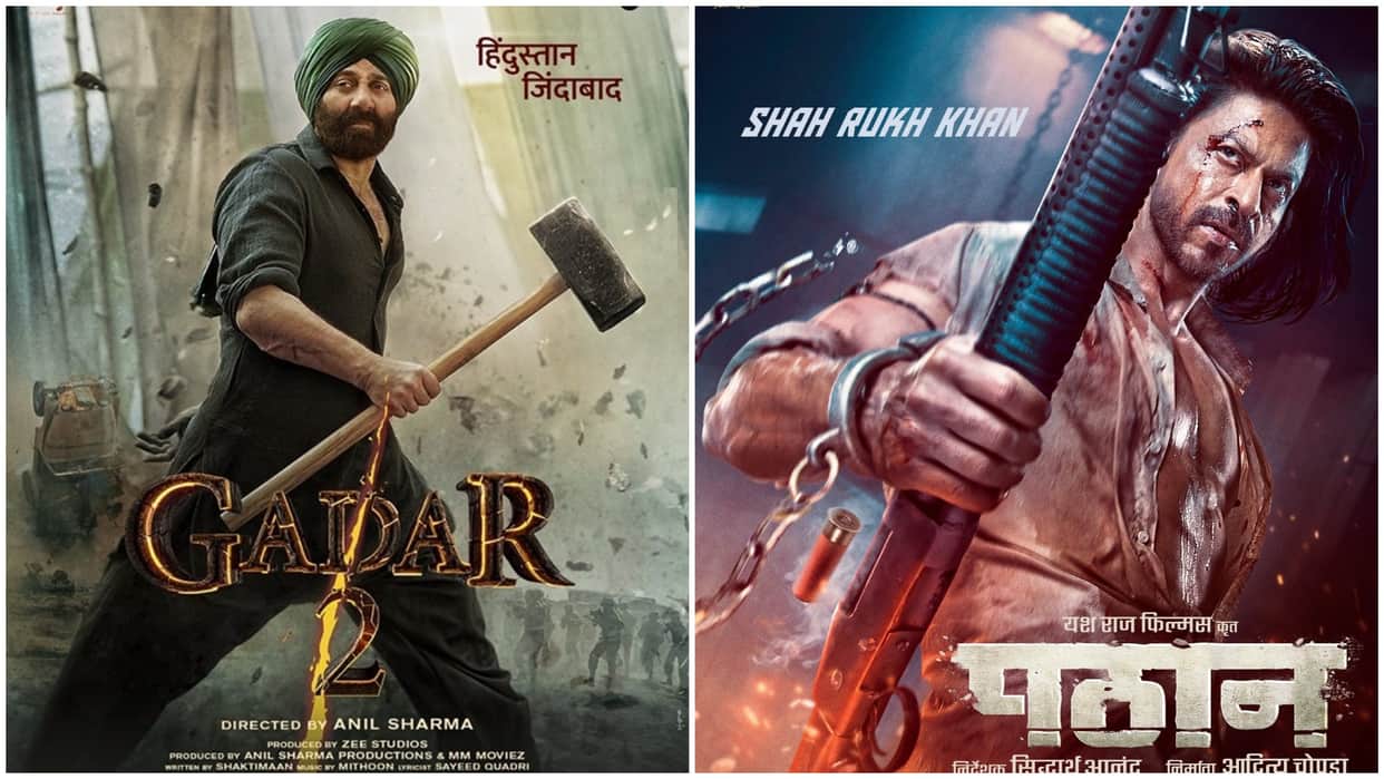 Gadar 2 beats Pathaan in 30 Days of box office collection in domestic market sunny deol shah rukh khan