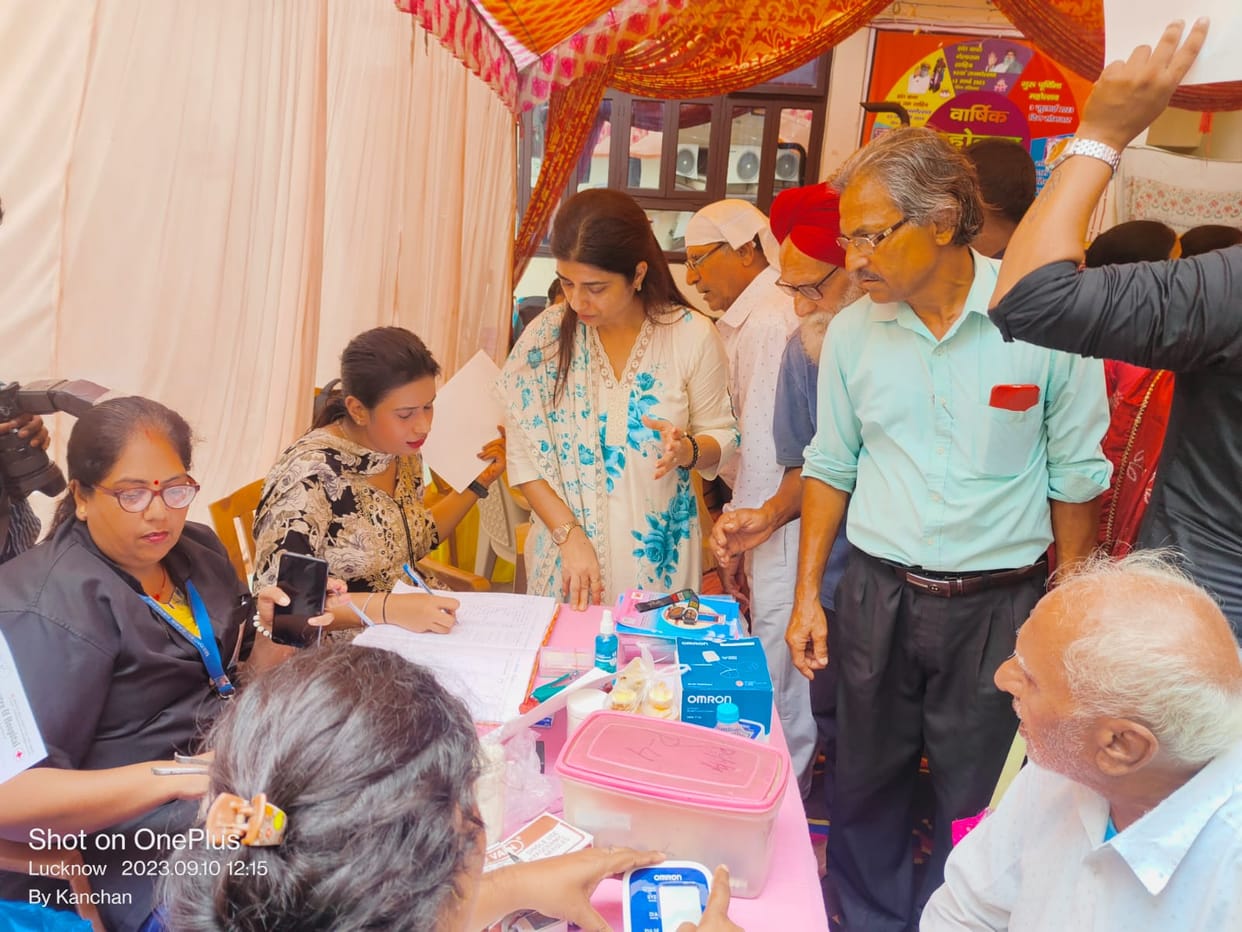 Lucknow News: Mahila Sindh Youth Club team organized a free medical camp