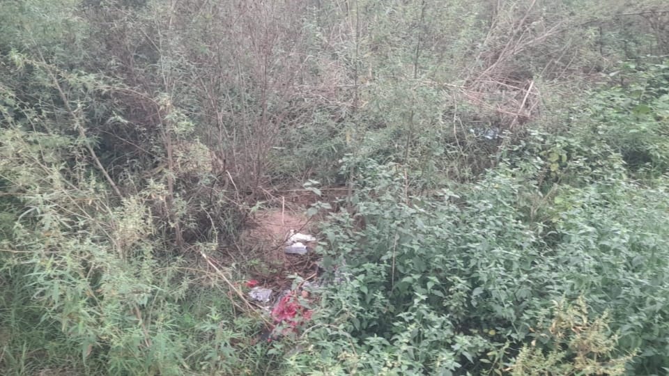 Newborn baby girl found lying in the bushes on the roadside in Budaun