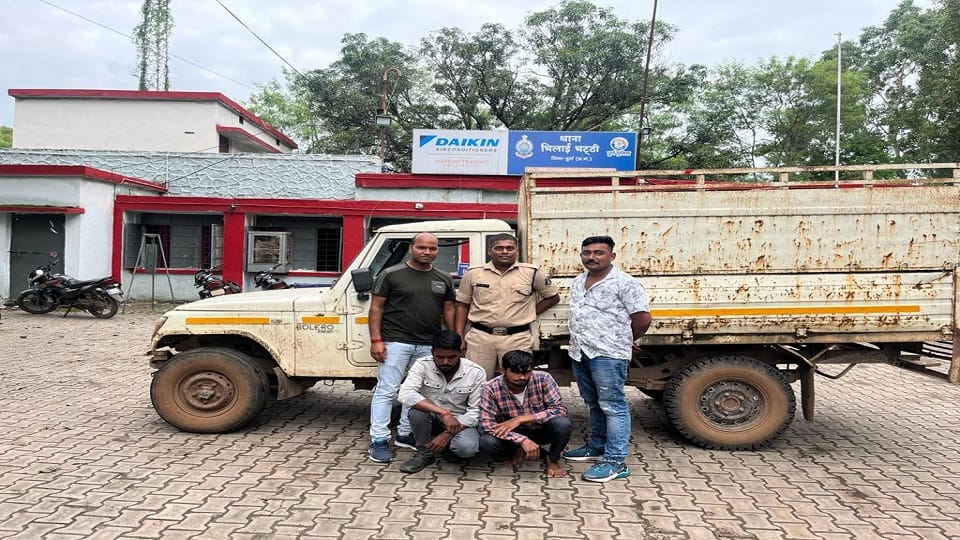 Four accused who stole bars from water tank arrested