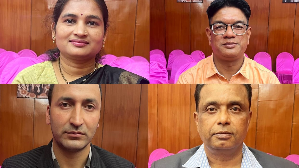 National Mushroom Fair in Solan Four Mushroom Growers honoured
