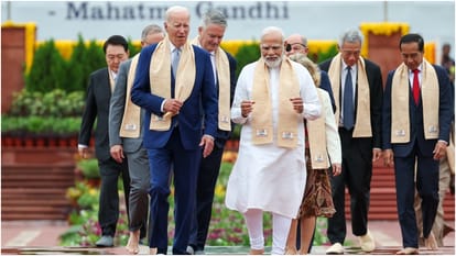 Heads of G20 countries including PM Modi gathered at Rajghat Tribute and floral tribute to Bapu