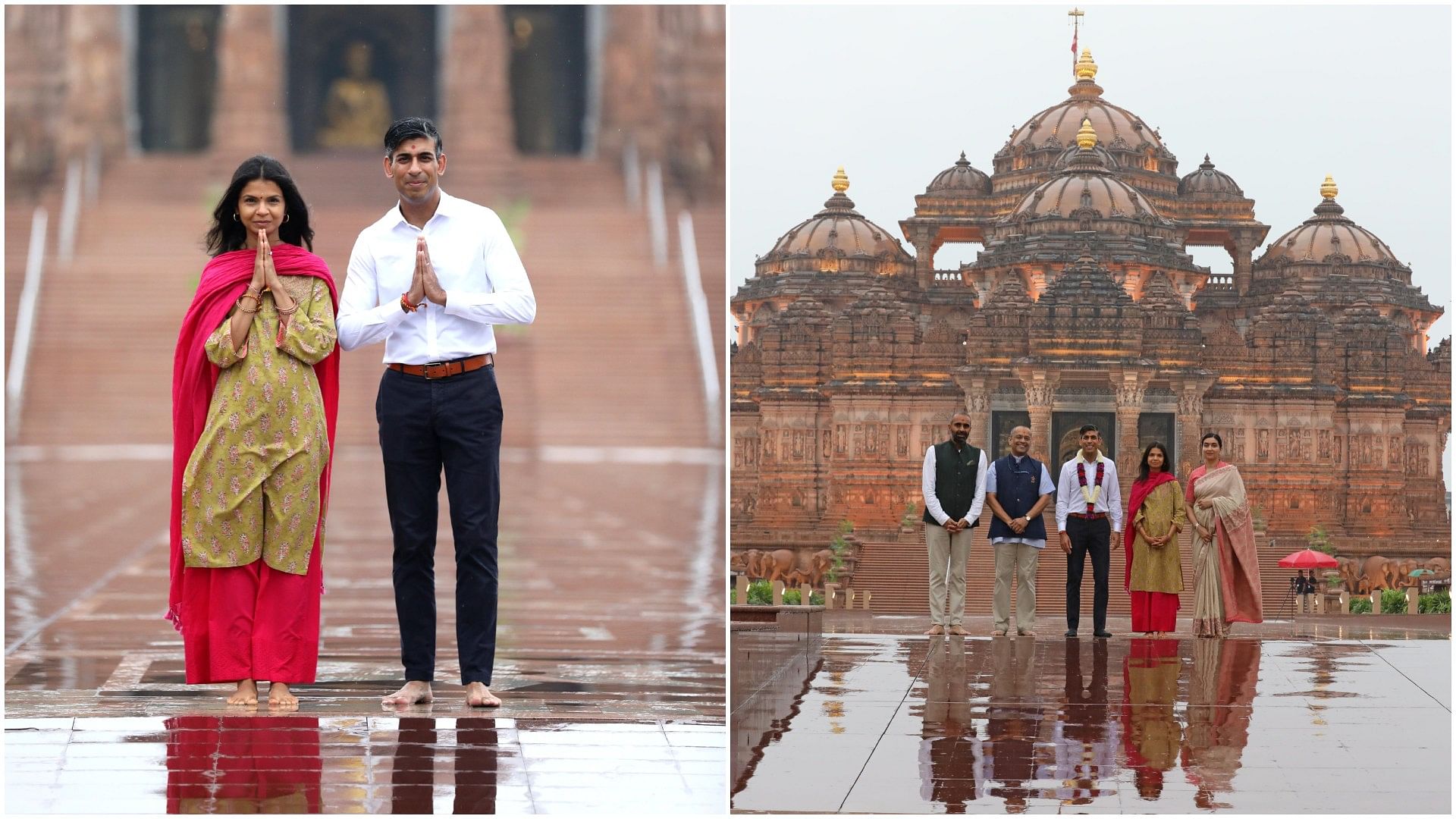 G20 Summit 2023 Uk Pm Rishi Sunak His Wife Akshata Murty Visit ...