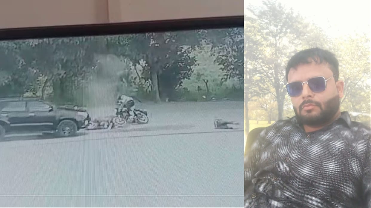 Scooty riding petrol pump manager dies after being hit by a speeding Fortuner in Sonipat