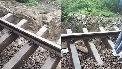 Soil subsidence on Delhi-Jhansi railway track
