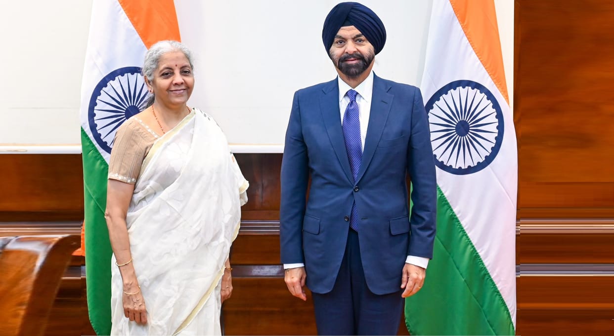 World Bank President Ajay Banga met Nirmala Sitharaman