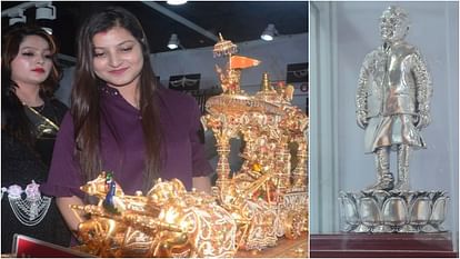 India Jewelery Expo 2023 PM Modi statue made of silver golden chariot is tempting Know what else is special