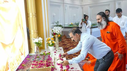 Himachal Pradesh CM Sukhvinder Singh Sukhu reached Divya Jyoti Jagriti Sansthan