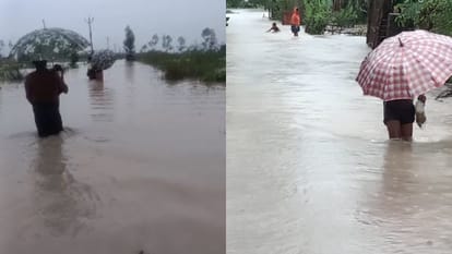 Sharda river water level increase flood situation in Puranpur Pilibhit