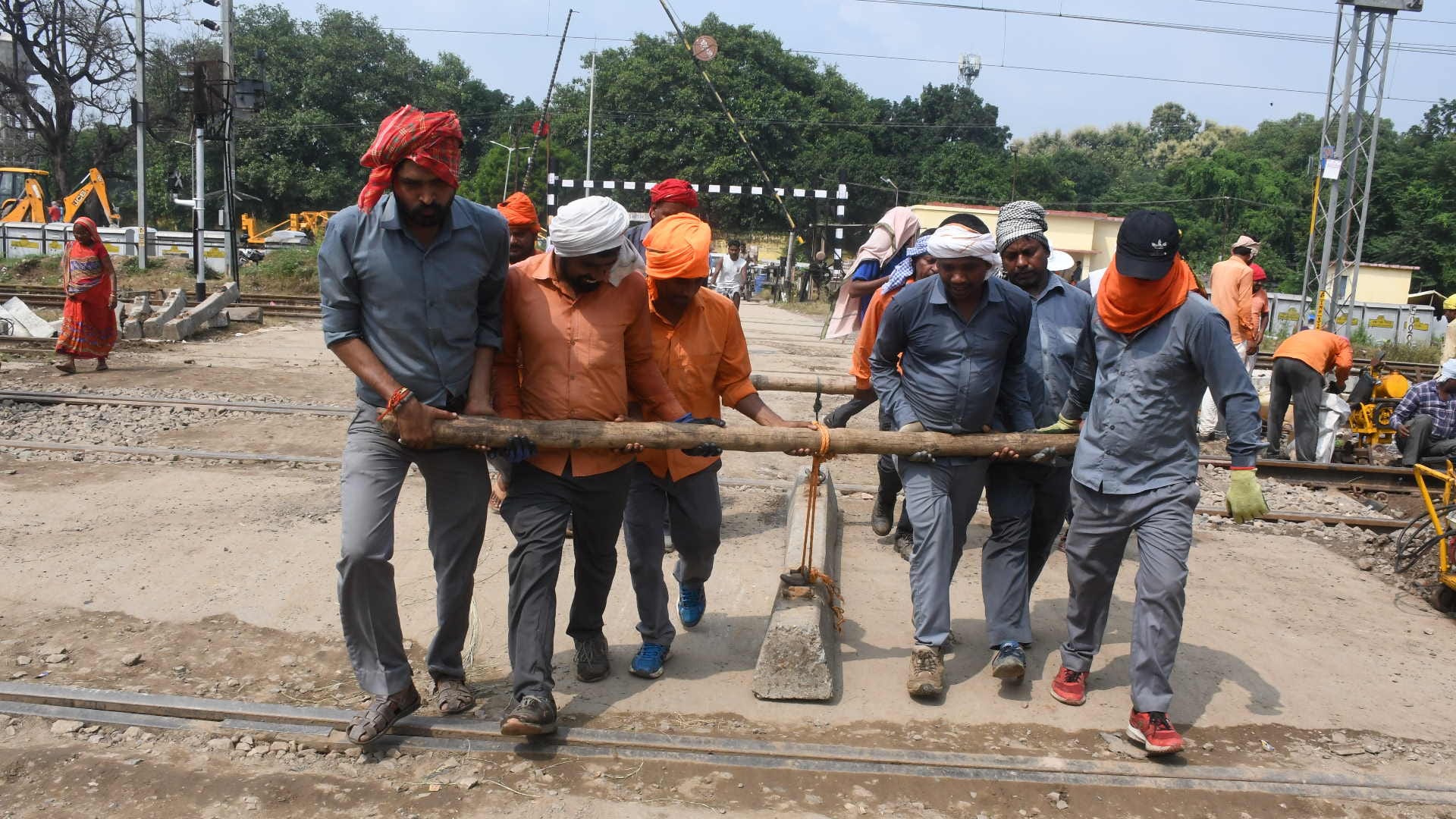 NER first third rail line laid today train will run at a speed of 110 km