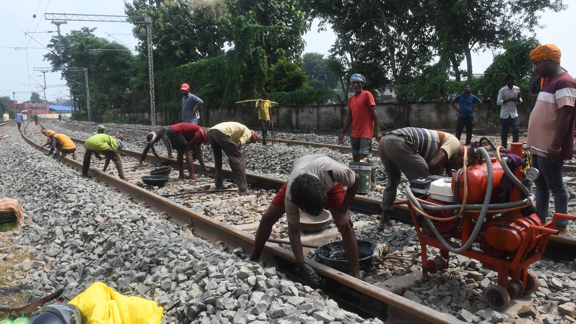 NER first third rail line laid today train will run at a speed of 110 km
