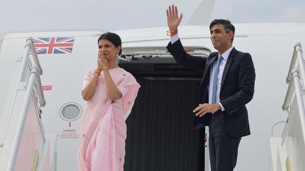 Britain Prime Minister Rishi Sunak G20 Summit India visit share video Akshata murti