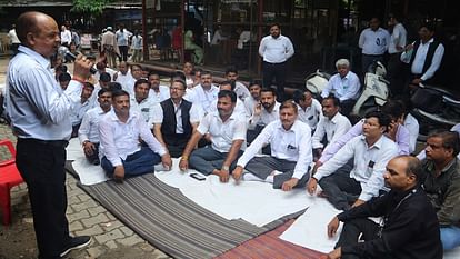 Advocates blocked the road