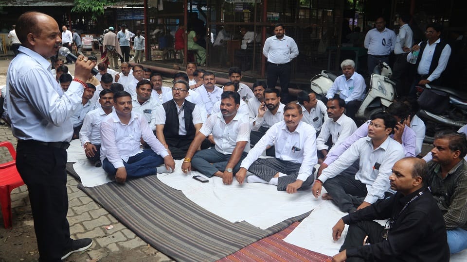 Advocates blocked the road