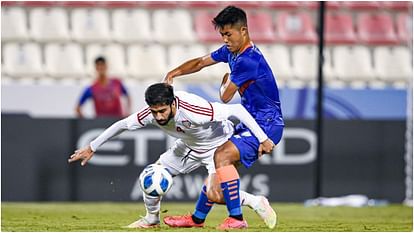 AFC U-23 Asian Cup: क्वालिफिकेशन राउंड में यूएई ने भारत को 3-0 से हराया, ग्रुप में टीम आखिरी स्थान पर रही AFC U-23 Asian Cup: UAE defeated India 3-0 in the qualification round, the team finished last in the group