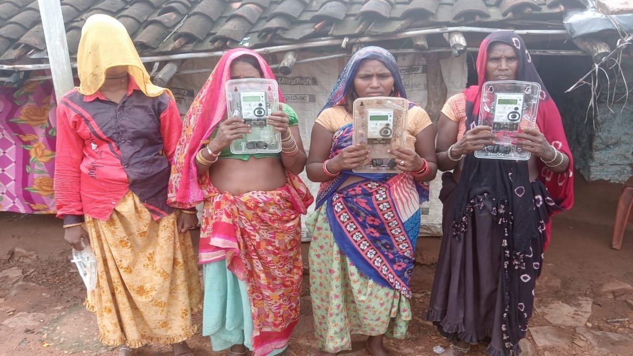 Damoh Electricity poles were not installed in the village and meters were installed