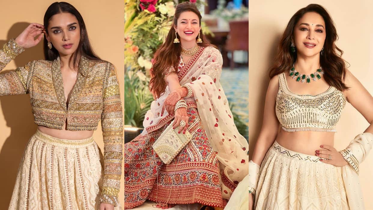 Hartalika Teej 2023 trendy lehenga look for teej puja