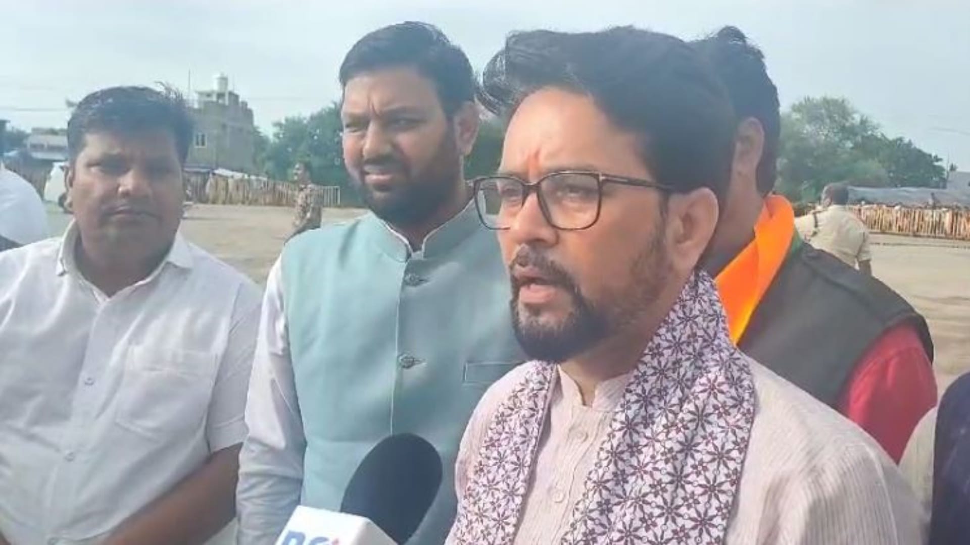 राजगढ़ पहुंचे अनुराग ठाकुर