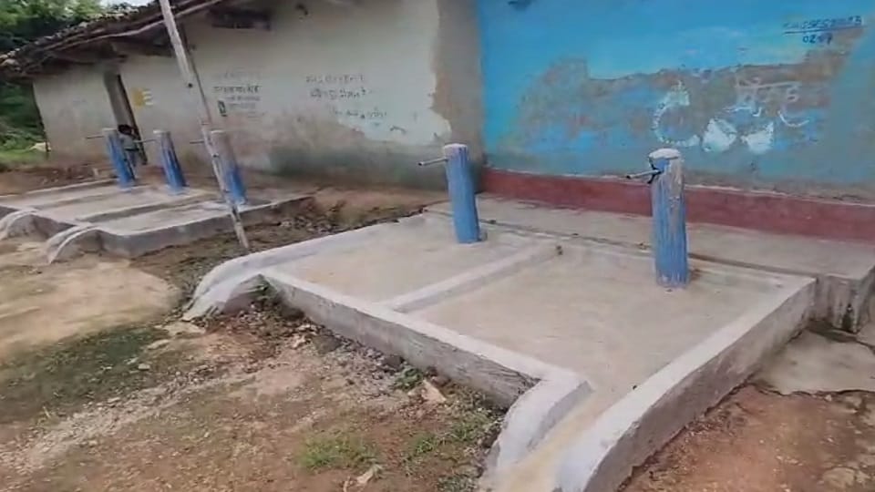 Villagers longing for every drop of water