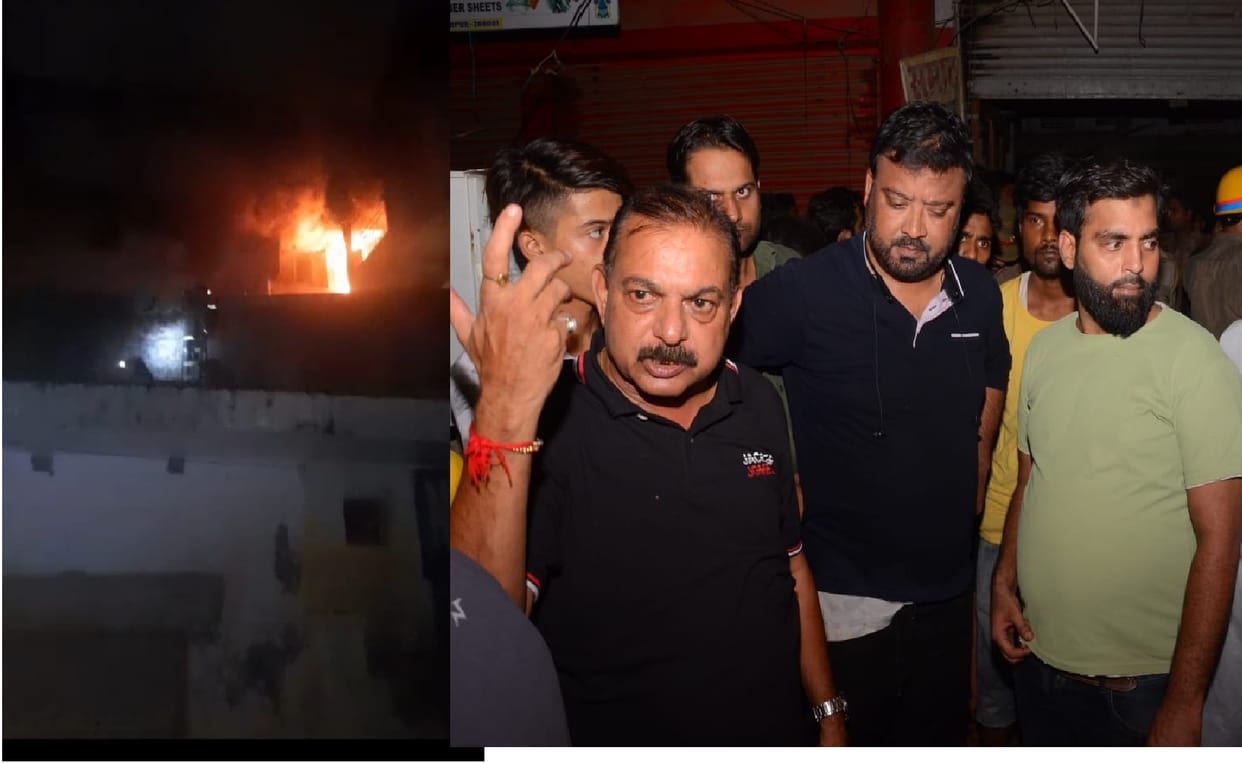 Fire broke out due to short circuit in the third floor of Mercantile Building, four injured
