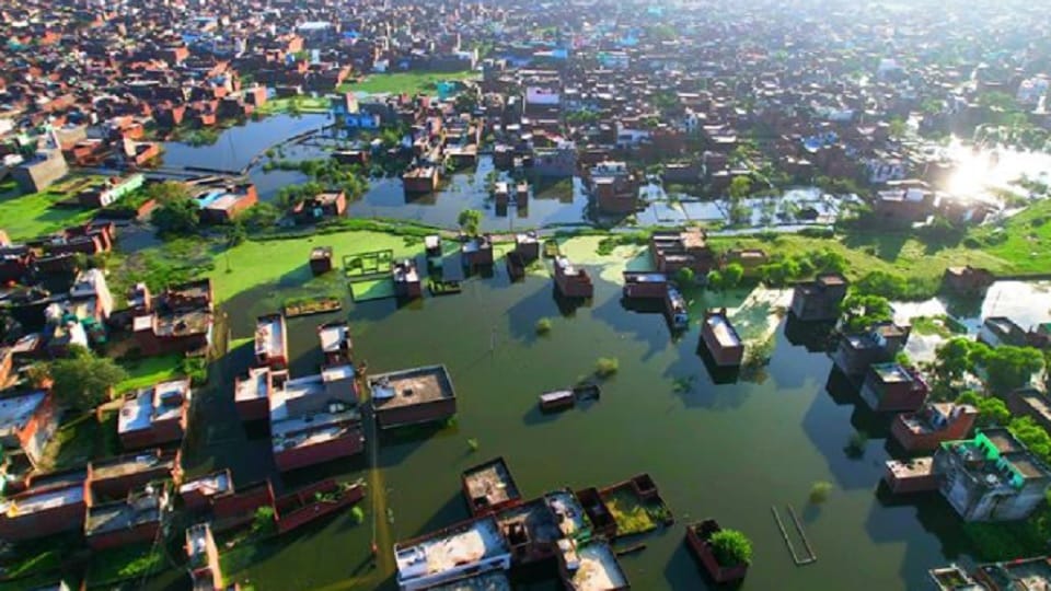 People continued to struggle with problem of waterlogging in colonies, Moradabad-Bareilly railway line restore