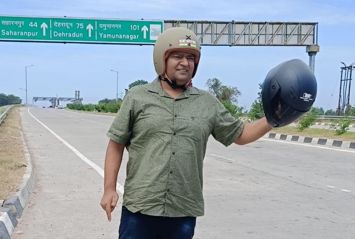 Helmet Man of India Raghavendra Kumar sent letter to President and Prime Minister to stop Moto GP race