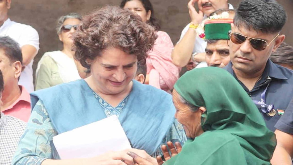 Priyanka Gandhi returned to Delhi after taking stock of the damage caused by the disaster.