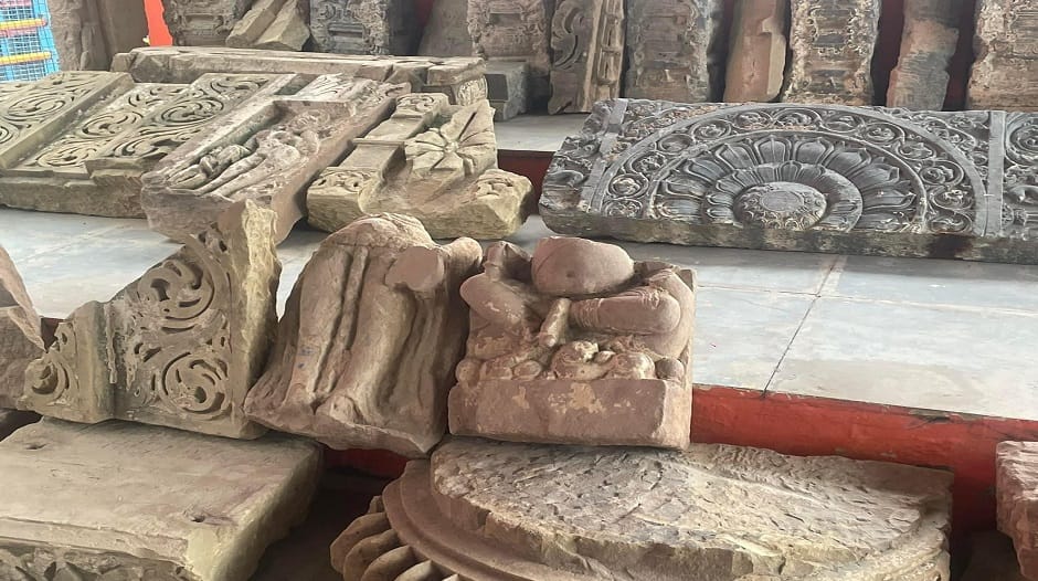 General Secretary of Shri Ram Janmabhoomi Trust Champat Rai tweeted some new pictures of remains recovered