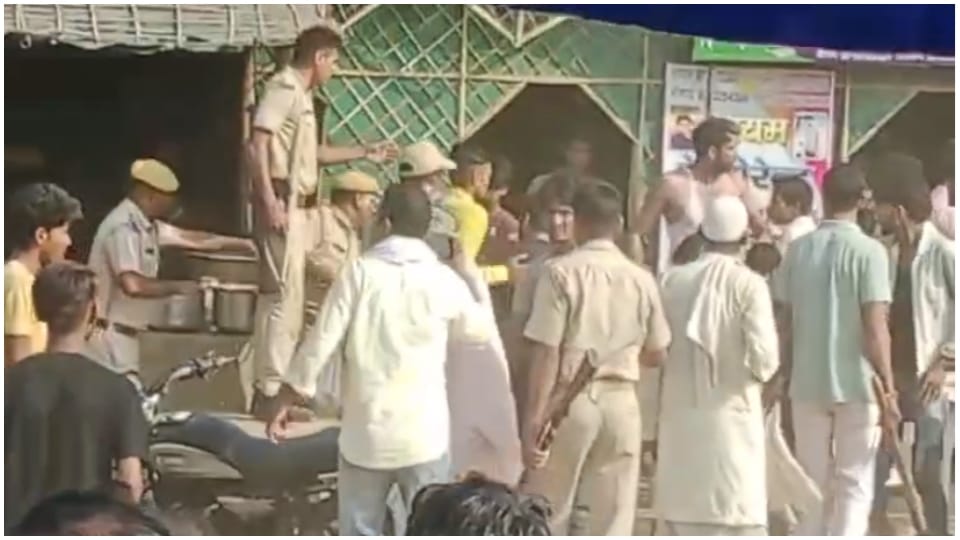 People protested against Minister Zahida Khan uprooted her tent