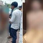 टीचर को सड़क पर निर्वस्त्र कर पीटते परिजन।