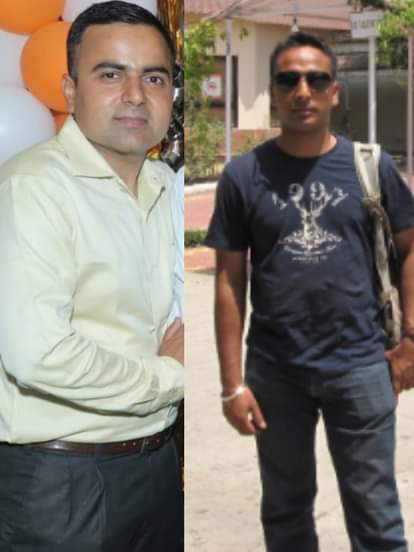 शहीद मेजर आशीष और कर्नल मनप्रीत।