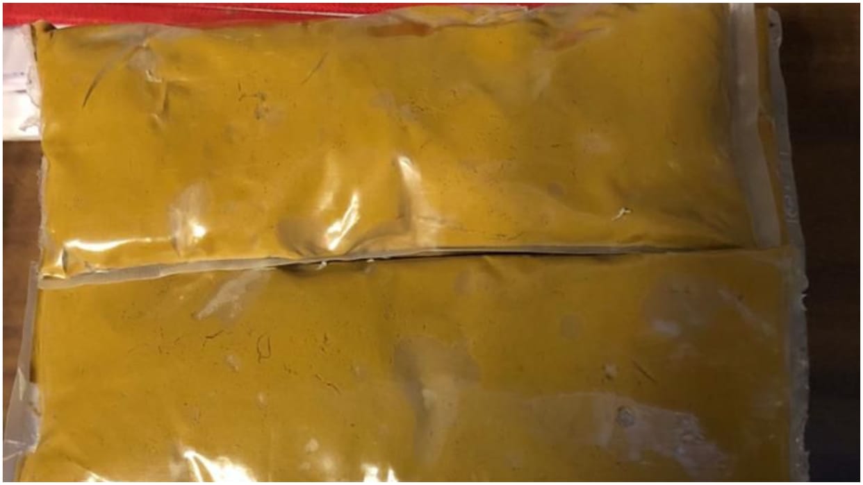 Mumbai airport custom seized gold powder hidden under three year old baby diaper