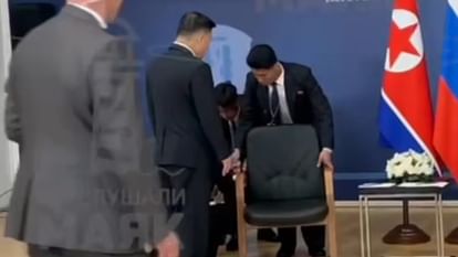 kim jong un chair disinfected before meet with vladimir putin in russia