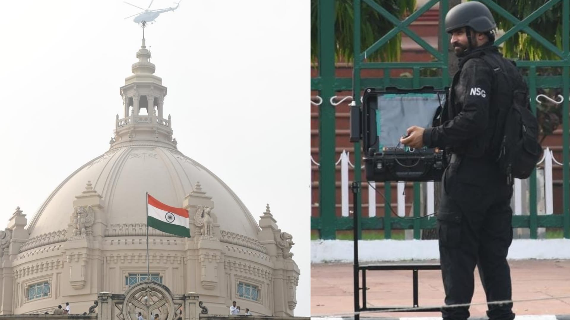 Mock drill: Operation gandiv 5 in UP Vidhansabha on Thursday.
