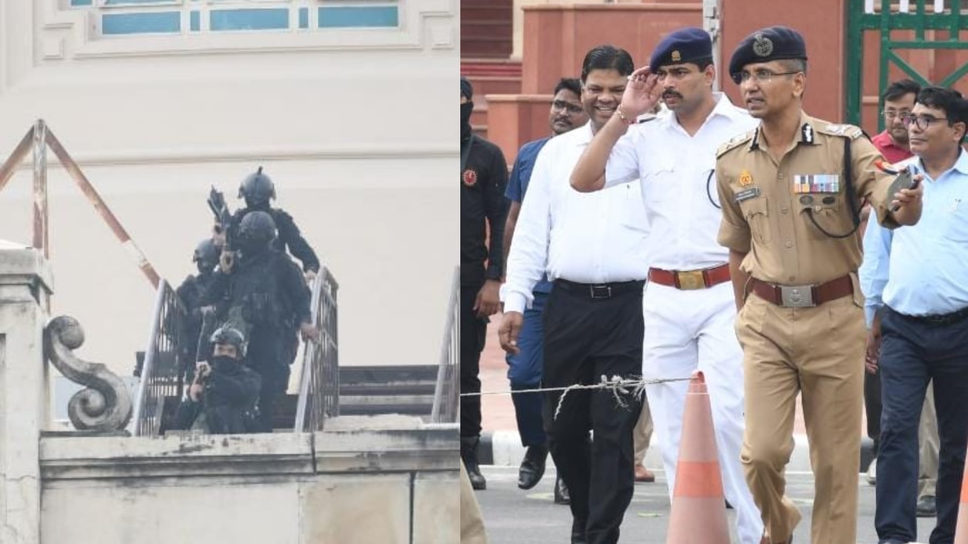 Mock drill: Operation gandiv 5 in UP Vidhansabha on Thursday.