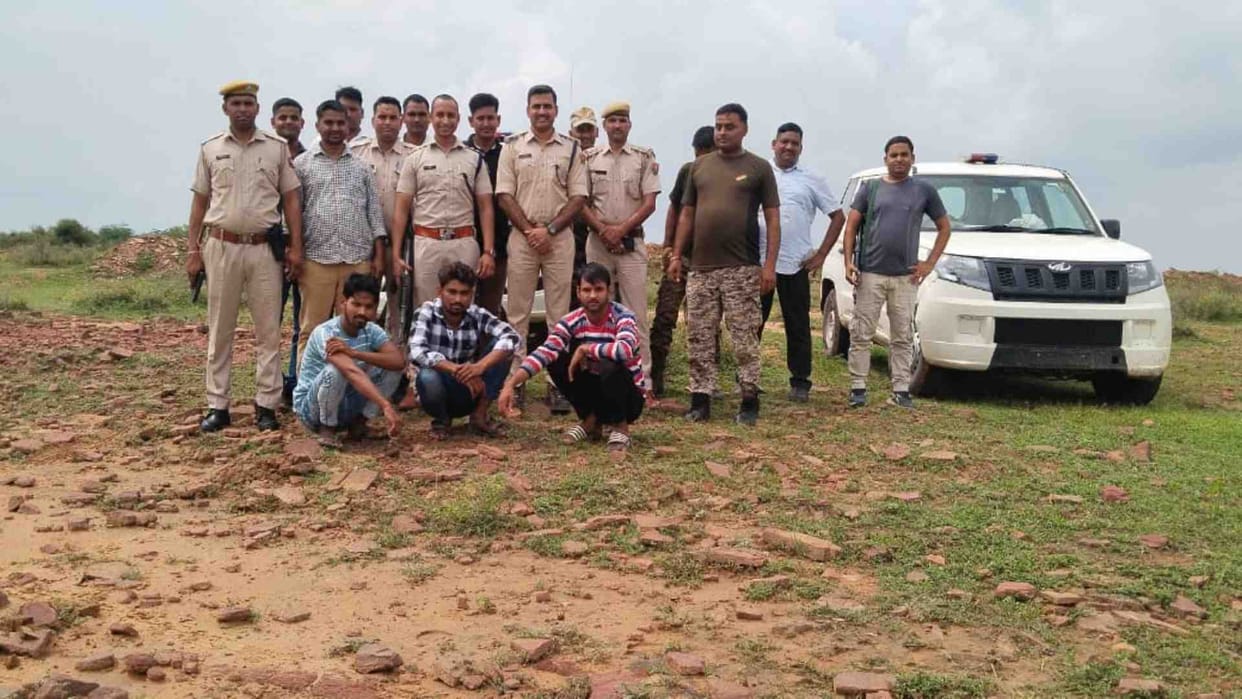 Three rewarded criminals of notorious dacoit Ramlakhan Gurjar gang arrested in Dholpur