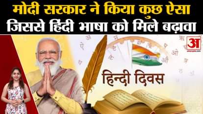 What did Modi government do to promote Hindi language?