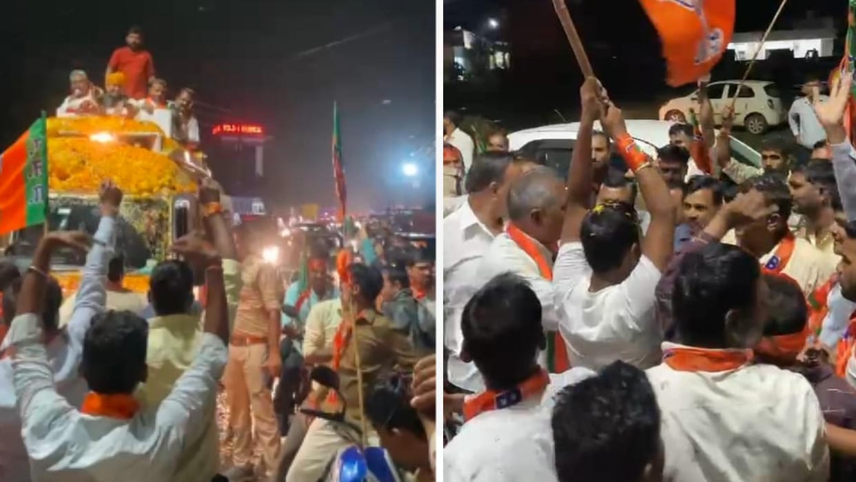 Slogans raised during Jan Ashirwad Yatra in Nagda, protest against former MLA not being seated on chariot