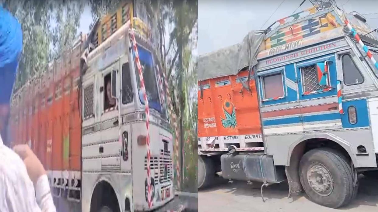 Bilaspur: Trucks carrying UltraTech cement stopped in Punjab, concern of Baga operators increased