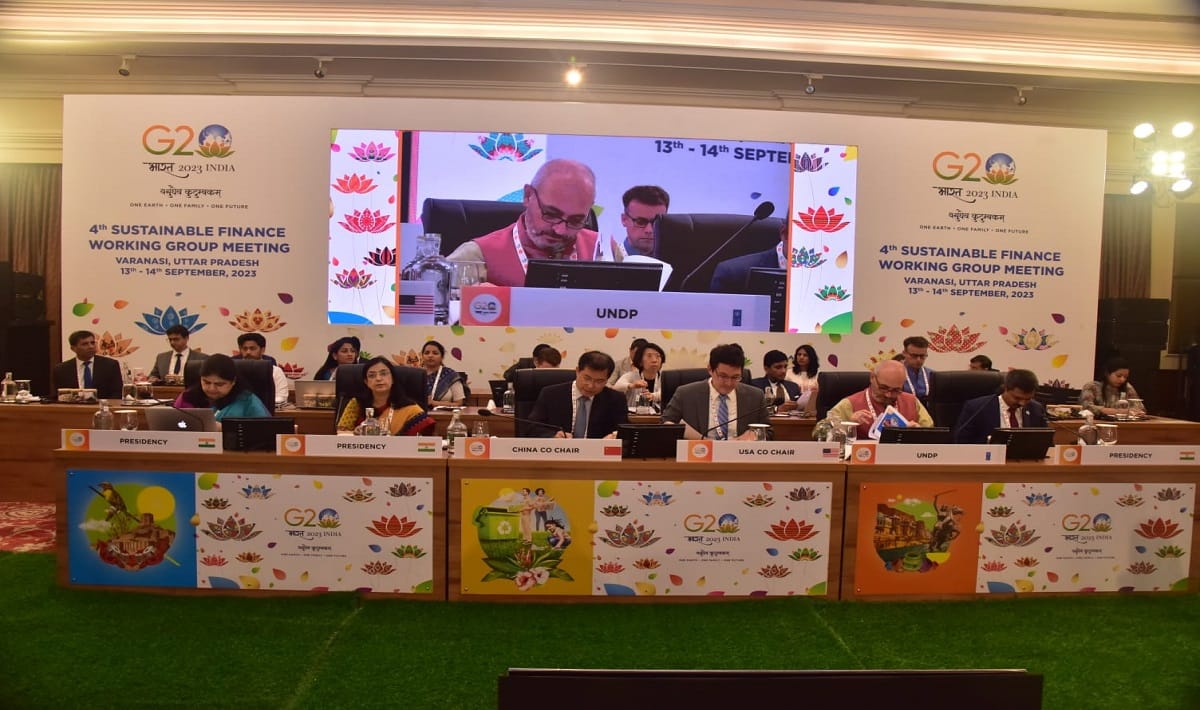 G20 Summit in varanasi Today is last day of SFWG meeting in Varanasi sustainable finance report