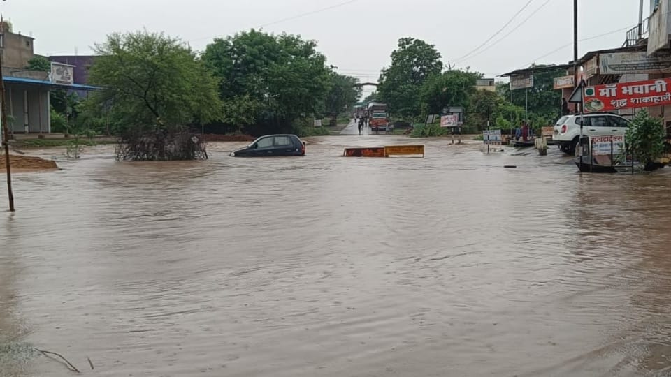 Life disrupted due to heavy rain in Kabirdham district of Chhattisgarh