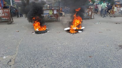 Bihar News: Businessman shot dead by criminals in Vaishali; People blocked the road in Hajipur in protest